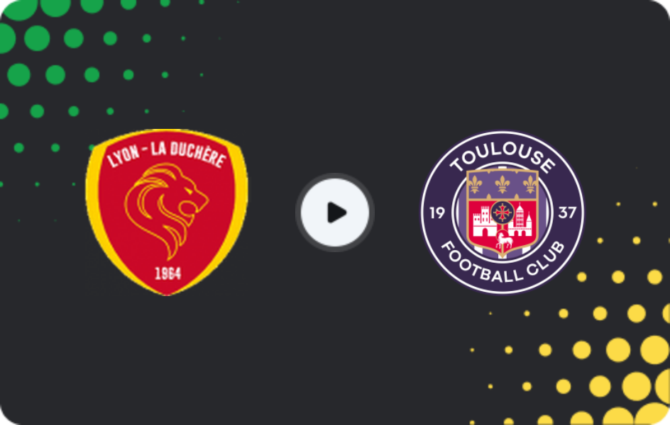 Where to watch Lyon Duchere — Toulouse, Coupe de France, 20.12.2025