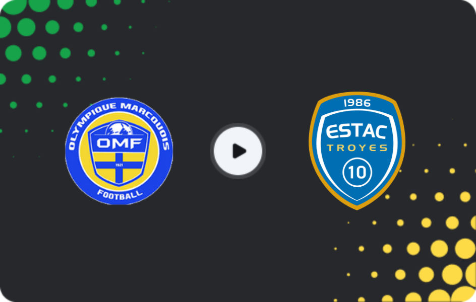 Where to watch Olympique Marcquois — Troyes, Coupe de France, 20.12.2025