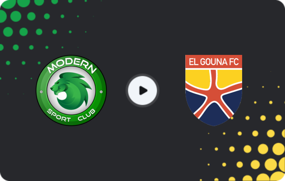 Where to watch Modern Sport — El Gouna FC, League Cup, 16.01.2026