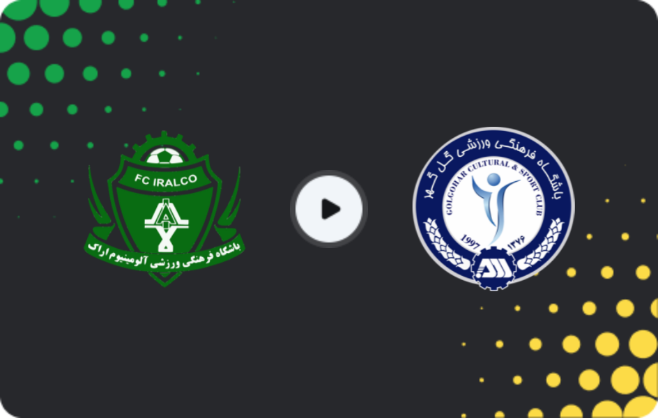 Where to watch Aluminium Arak — Gol Gohar, Persian Gulf Pro League, 17.01.2026