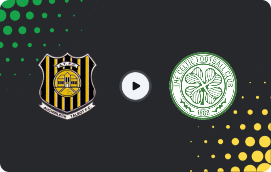 Where to watch Auchinleck Talbot — Celtic, Scottish Cup, 17.01.2026