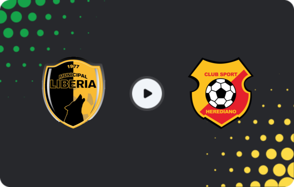 Where to watch Municipal Liberia — CS Herediano, Primera División, 25.01.2026