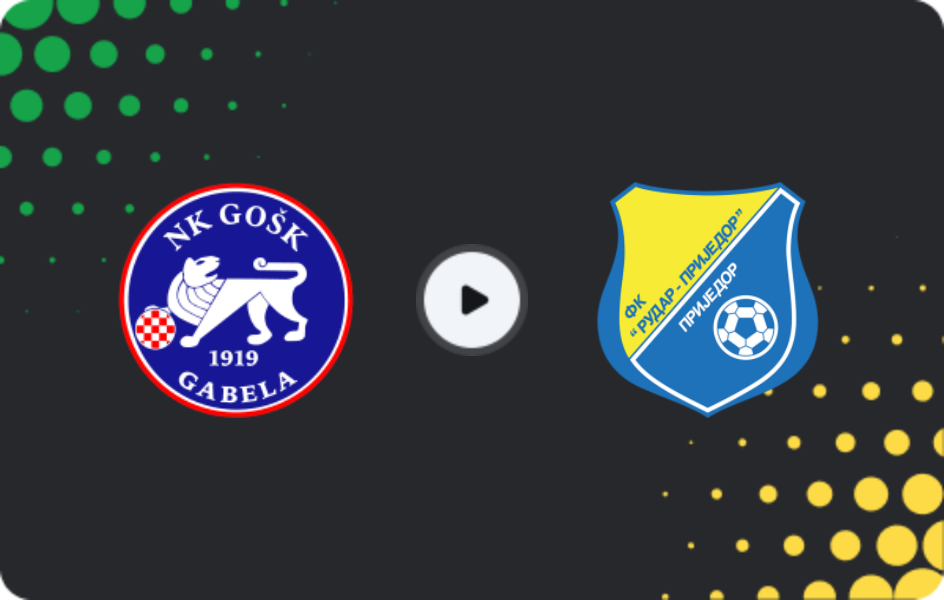 Where to watch GOŠK Gabela — Rudar Prijedor, Cup, 11.02.2026