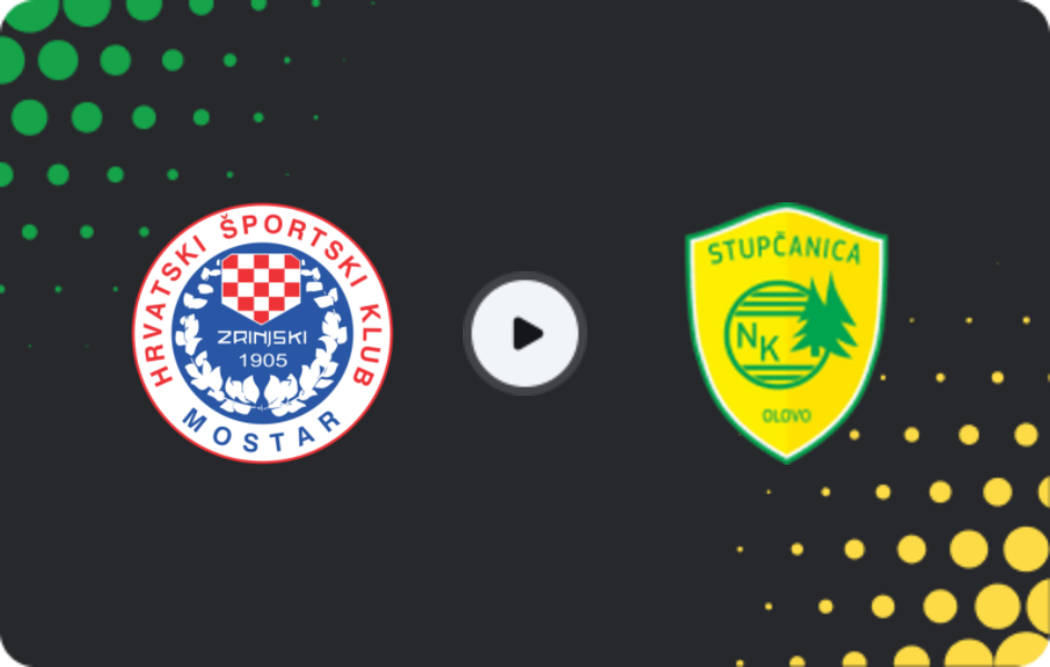 Where to watch Zrinjski — Stupčanica Olovo, Cup, 11.02.2026