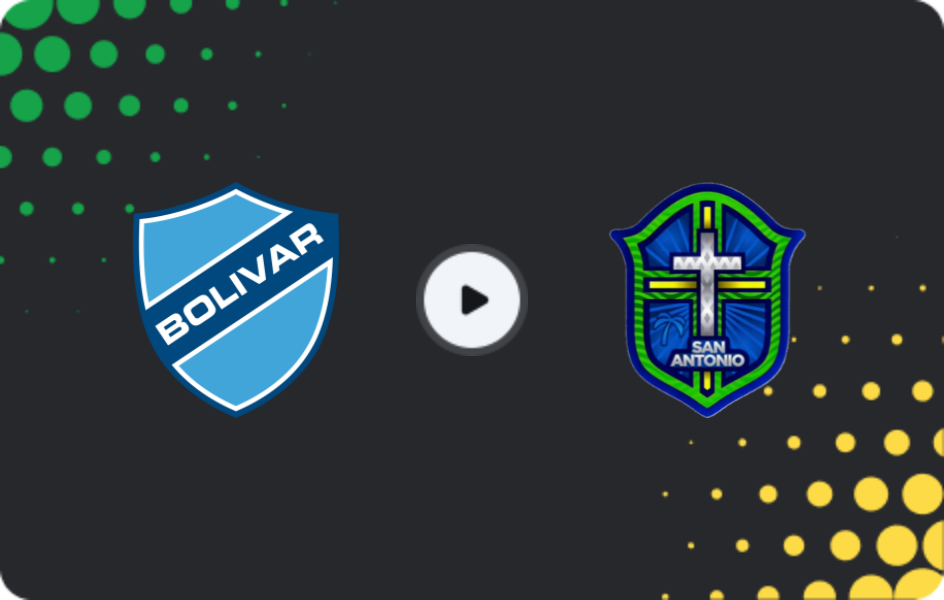 Where to watch Bolívar — San Antonio, Primera División, 12.12.2025