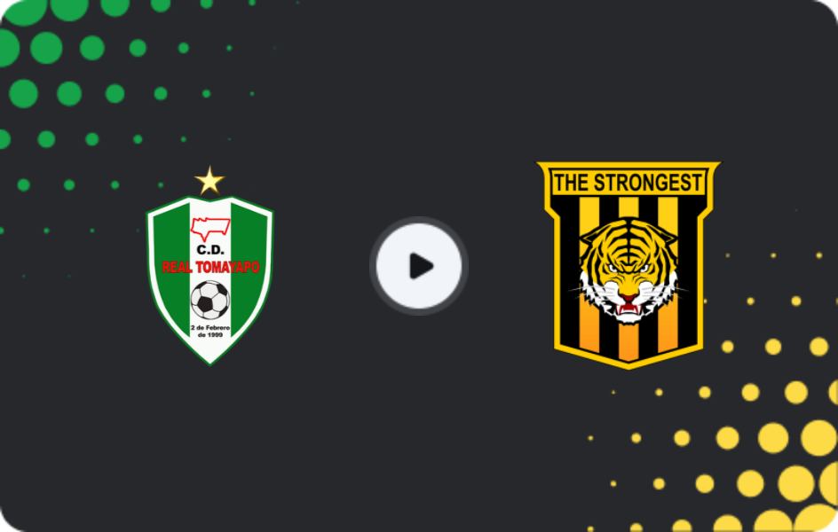 Where to watch Real Tomayapo — The Strongest, Primera División, 12.12.2025
