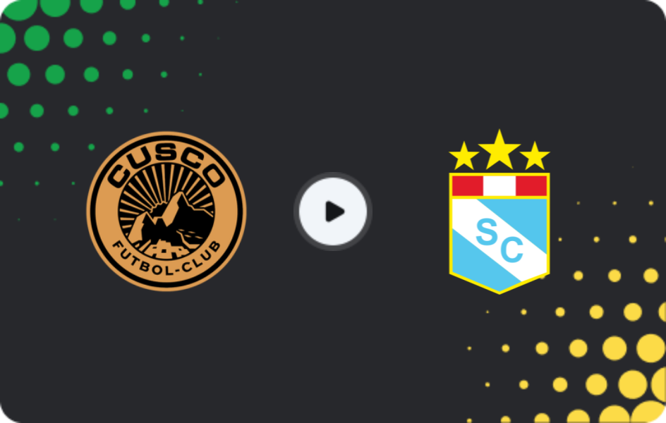 Where to watch Cusco — Sporting Cristal, Primera División, 15.12.2025