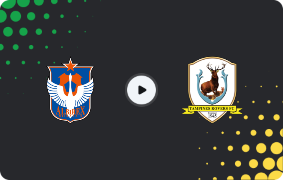 Where to watch Albirex Niigata Singapore — Tampines Rovers, Cup, 14.12.2025