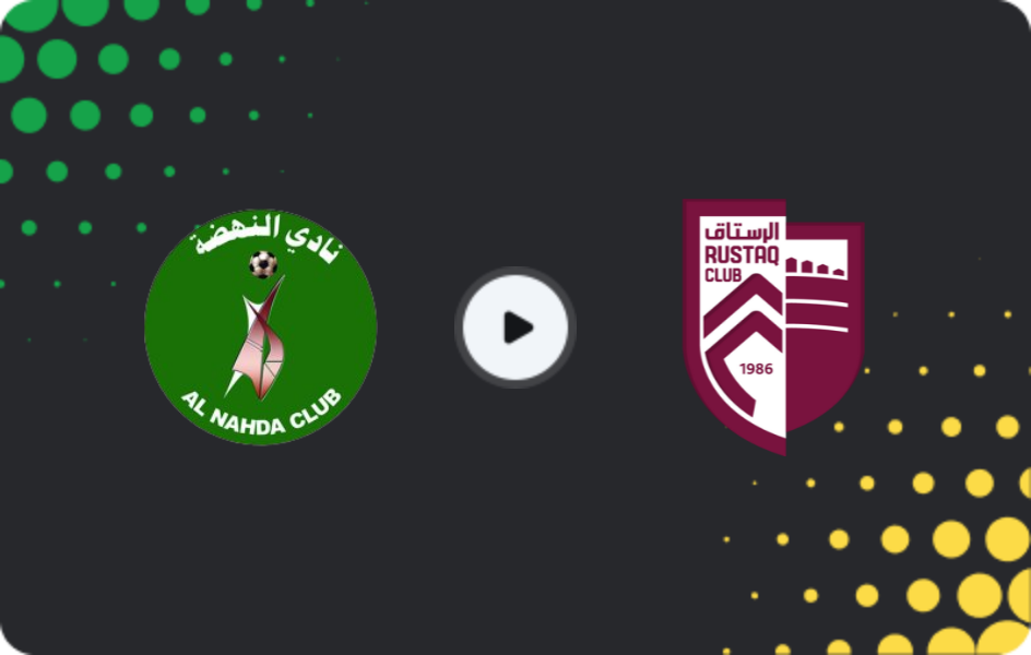 Where to watch Al-Nahda — Al-Rustaq, Professional League, 13.12.2025