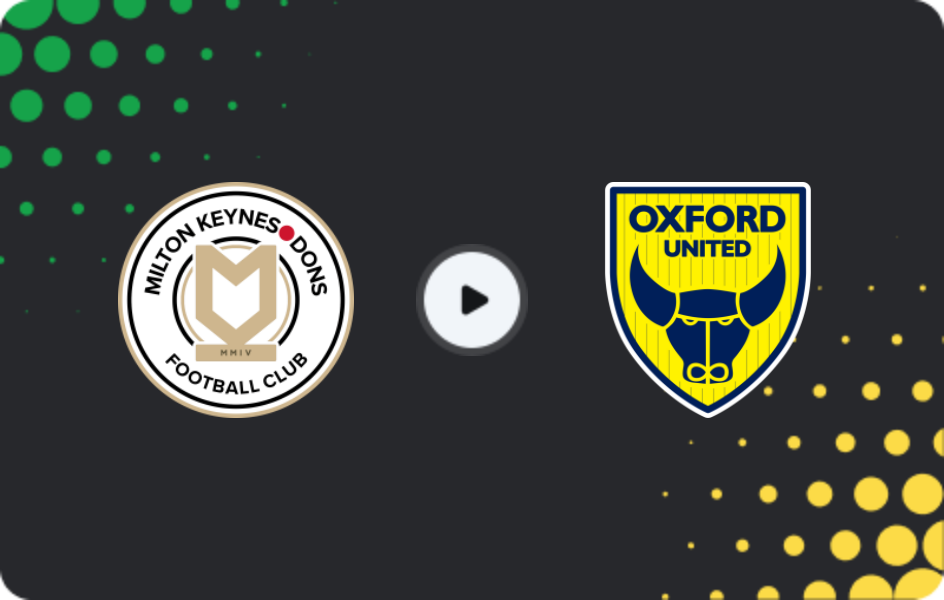 Where to watch MK Dons — Oxford United, FA Cup, 09.01.2026