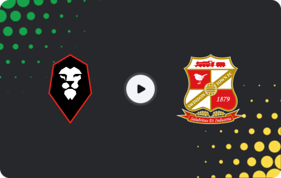 Where to watch Salford City — Swindon Town, FA Cup, 10.01.2026