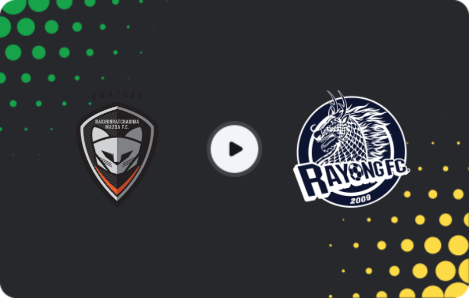 Where to watch Nakhon Ratchasima — Rayong FC, League 1, 11.01.2026