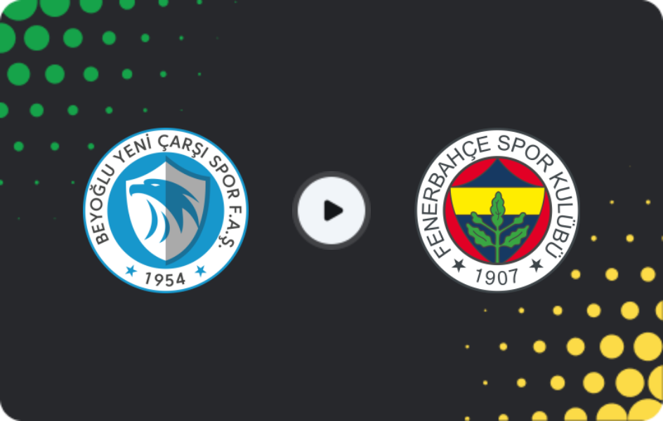 Where to watch Beyoğlu Yeni Çarşı — Fenerbahce, Cup, 14.01.2026