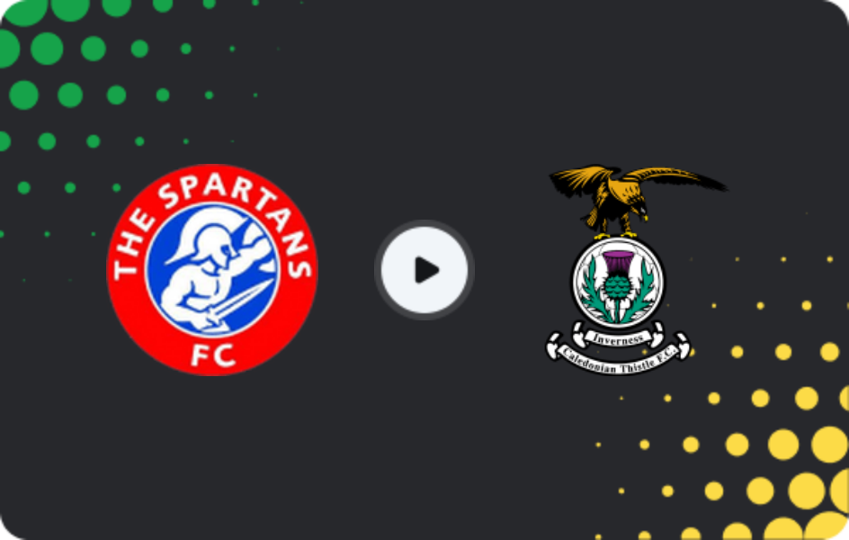 Where to watch Spartans — Inverness CT, Scottish Cup, 17.01.2026