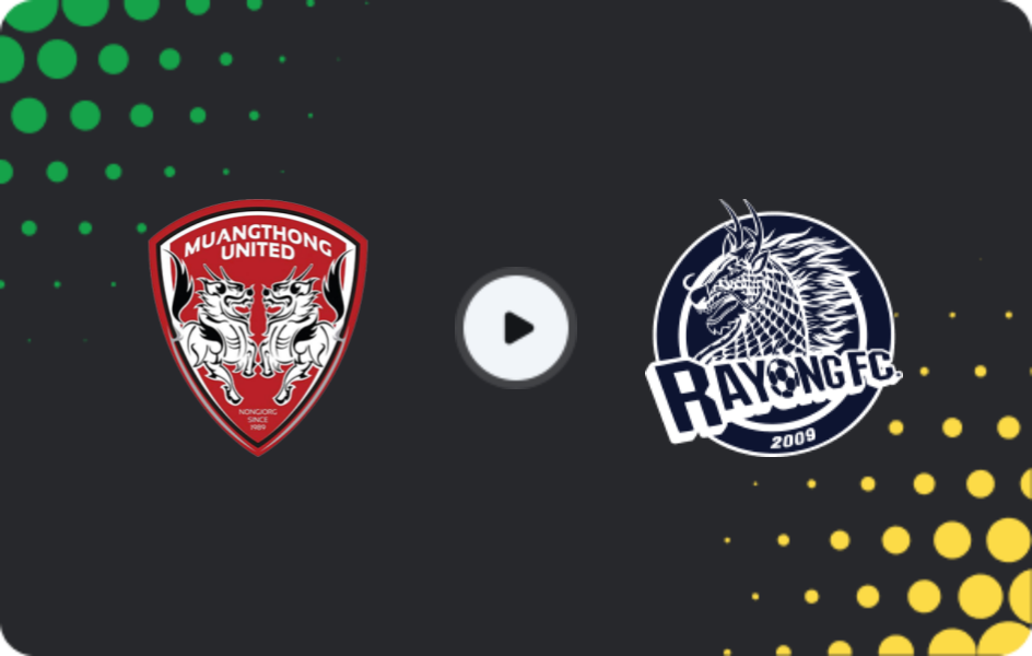 Where to watch Muangthong United — Rayong FC, League 1, 23.01.2026