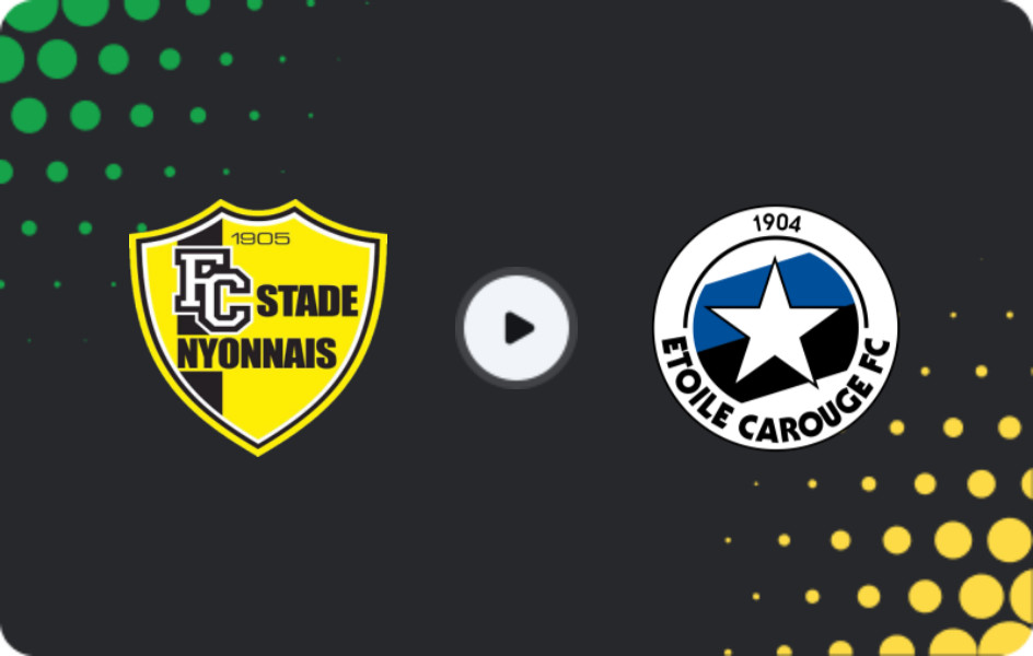 Where to watch Stade Nyonnais — Étoile Carouge, Challenge League, 23.01.2026