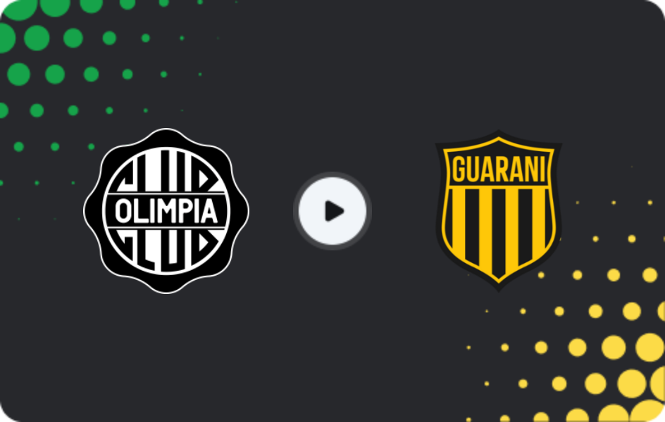 Where to watch Olimpia — Guarani, Division Profesional - Apertura, 24.01.2026
