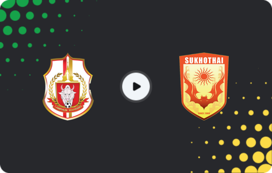 Where to watch Lamphun Warrior — Sukhothai FC, League 1, 25.01.2026