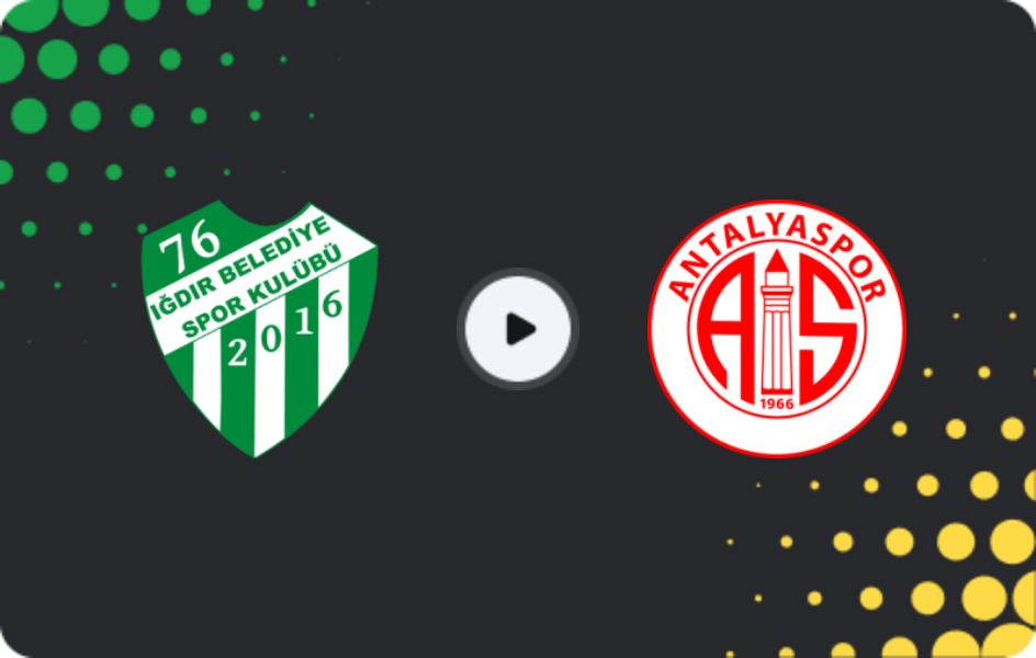 Where to watch Iğdır — Antalyaspor, Cup, 04.02.2026