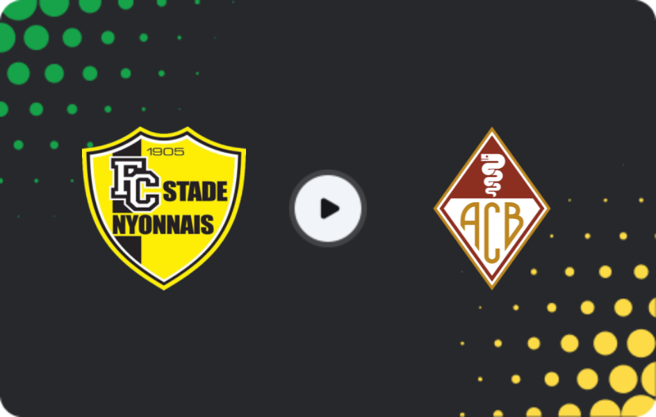 Where to watch Stade Nyonnais — Bellinzona, Challenge League, 06.02.2026