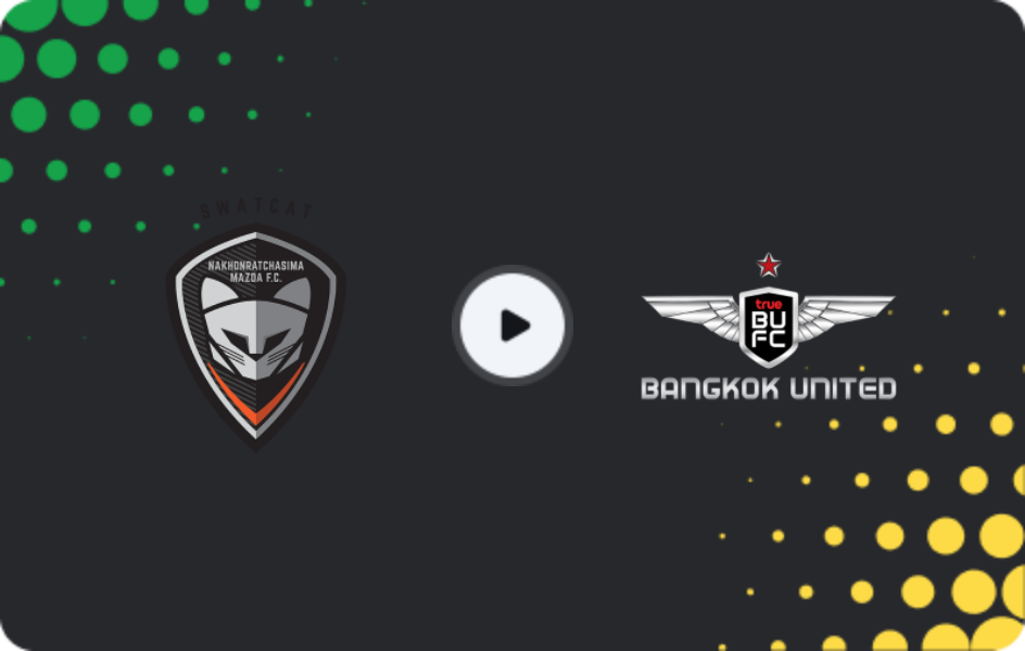 Where to watch Nakhon Ratchasima — Bangkok United, League 1, 15.02.2026