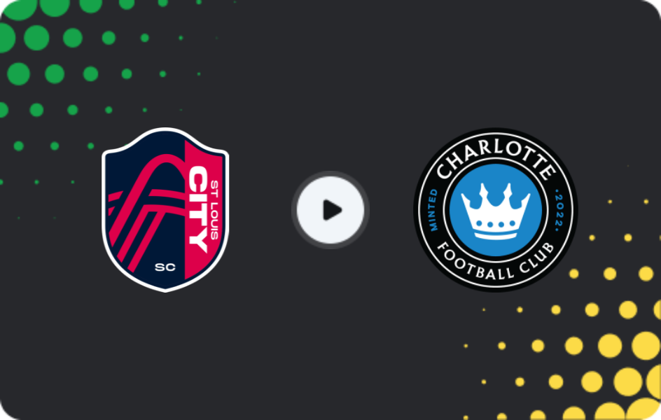 Where to watch St. Louis City — Charlotte, MLS, 21.02.2026