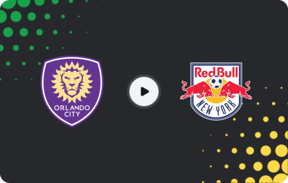 Where to watch Orlando City — New York Red Bulls, MLS, 22.02.2026