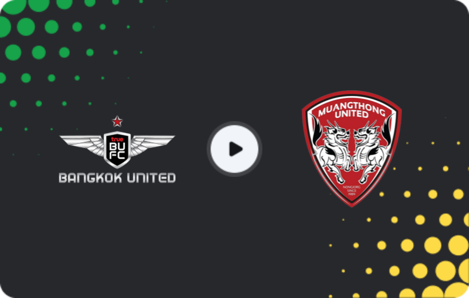 Where to watch Bangkok United — Muangthong United, League 1, 22.02.2026