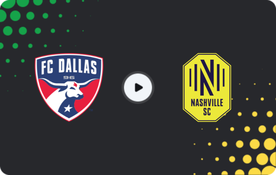 Where to watch FC Dallas — Nashville SC, MLS, 01.03.2026