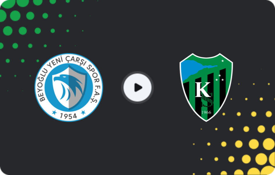Where to watch Beyoğlu Yeni Çarşı — Kocaelispor, Cup, 04.03.2026