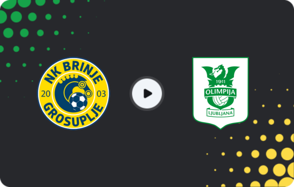 Where to watch Brinje-Grosuplje — Olimpija Ljubljana, Cup, 04.03.2026