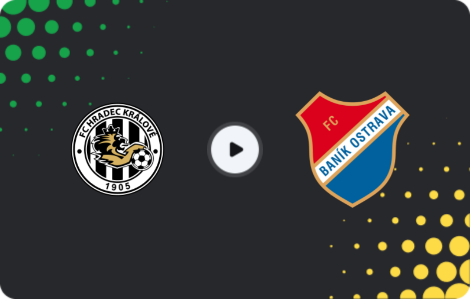 Where to watch Hradec Králové — Baník Ostrava, Cup, 04.03.2026