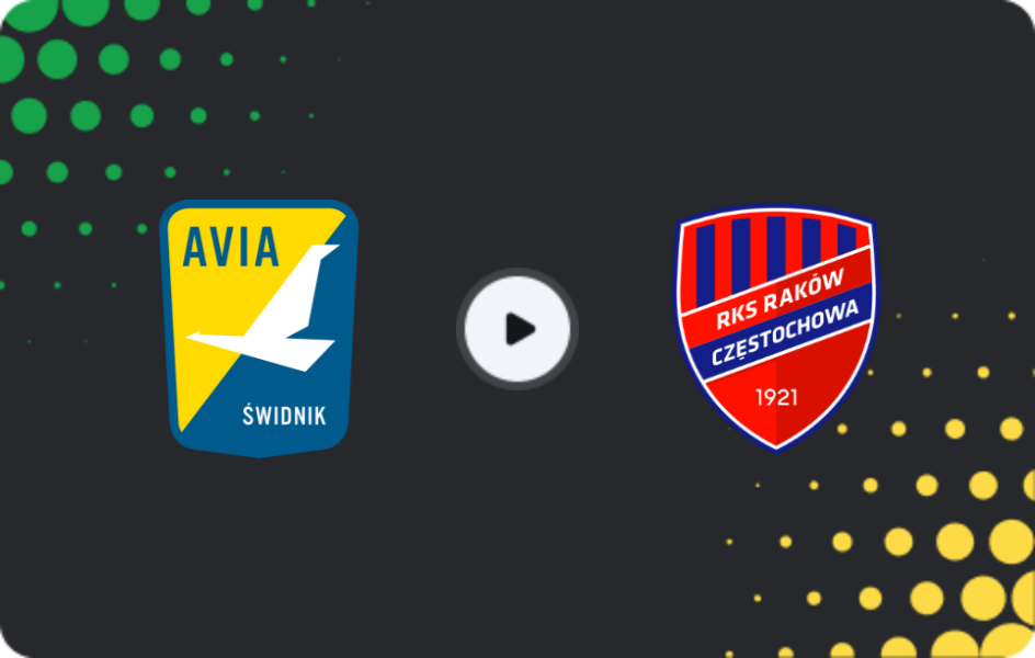 Where to watch Avia Świdnik — Raków, Cup, 04.03.2026