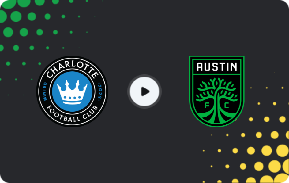 Where to watch Charlotte — Austin, MLS, 08.03.2026