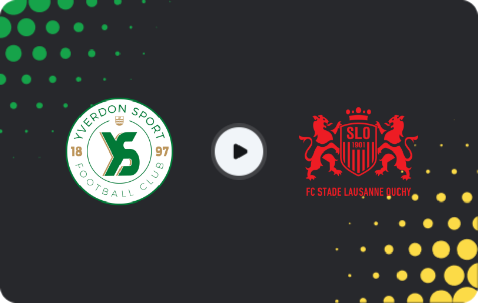 Where to watch Yverdon Sport — Stade Lausanne-Ouchy, Challenge League, 08.03.2026