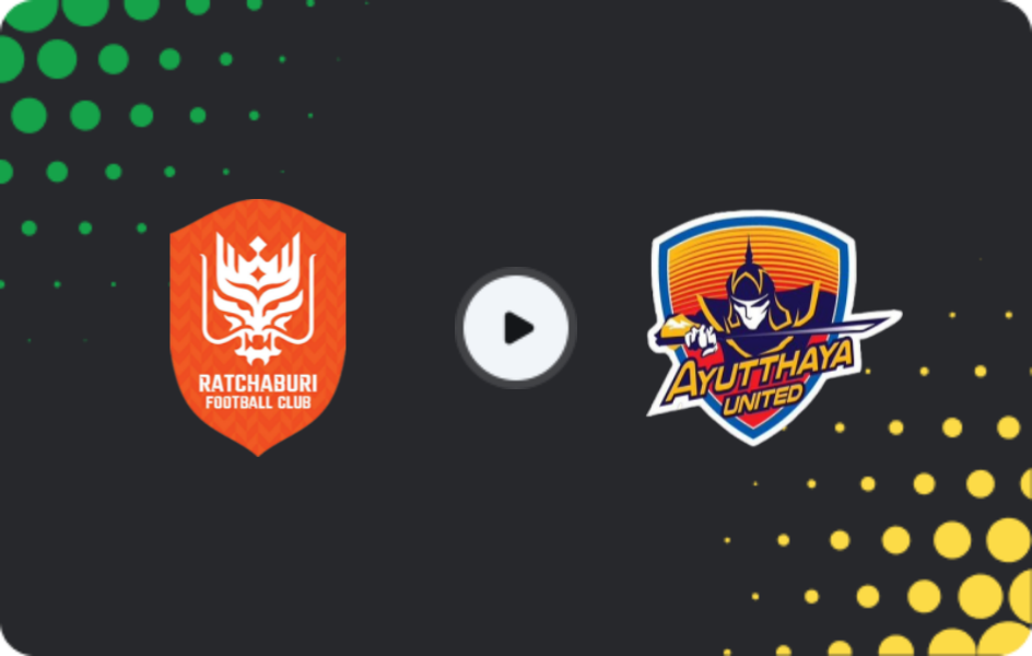 Where to watch Ratchaburi — Ayutthaya FC, League 1, 15.03.2026