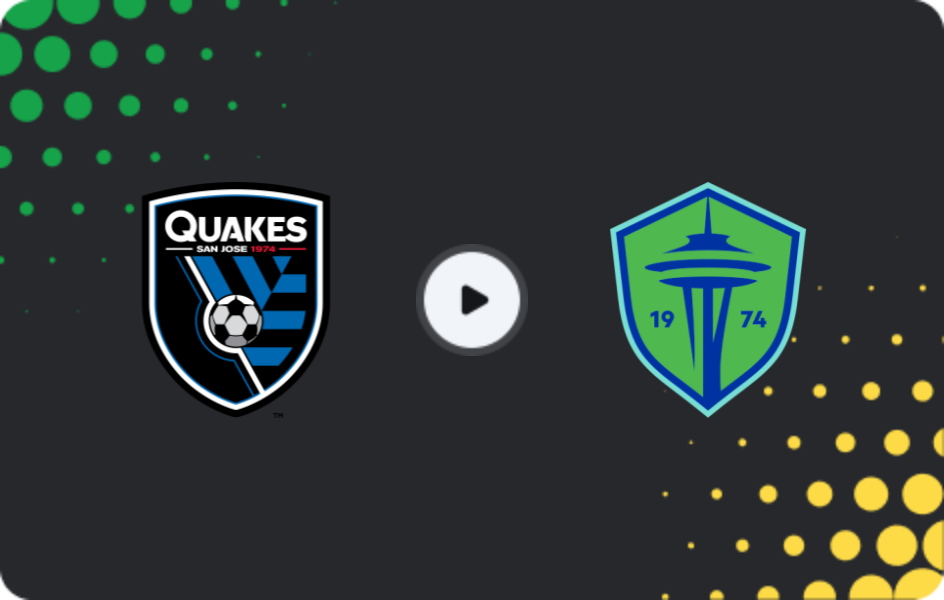 Where to watch San Jose Earthquakes — Seattle Sounders, MLS, 16.03.2026