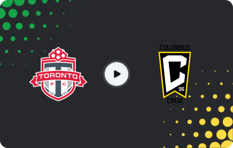 Where to watch Toronto FC — Columbus Crew, MLS, 21.03.2026