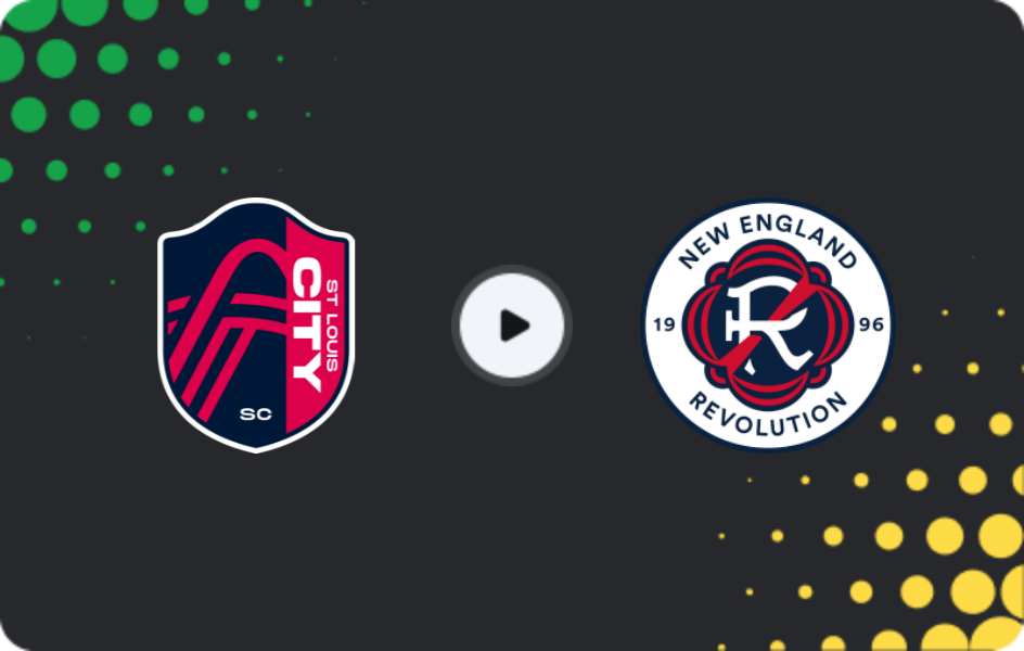 Where to watch St. Louis City — New England Revolution, MLS, 22.03.2026