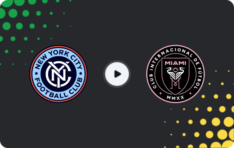 Where to watch New York City — Inter Miami, MLS, 22.03.2026