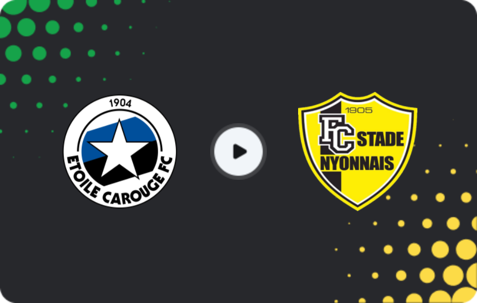 Where to watch Étoile Carouge — Stade Nyonnais, Challenge League, 03.04.2026