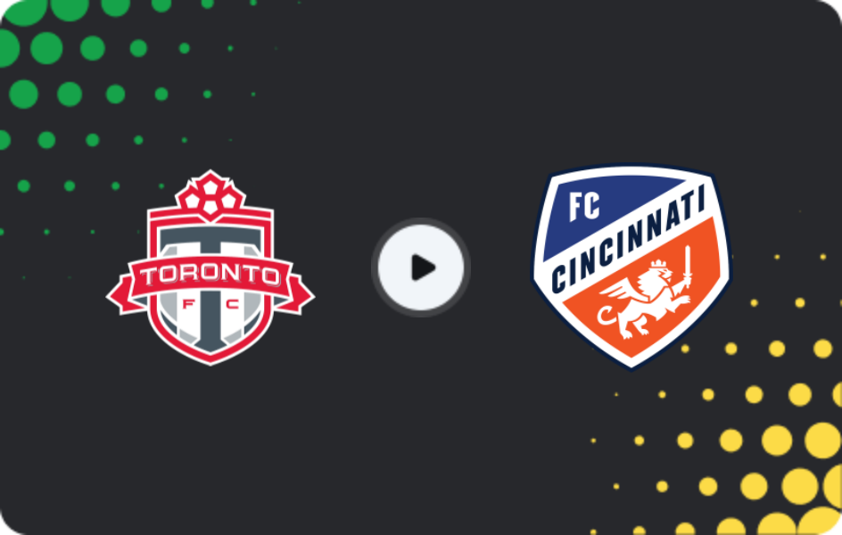Where to watch Toronto FC — FC Cincinnati, MLS, 11.04.2026