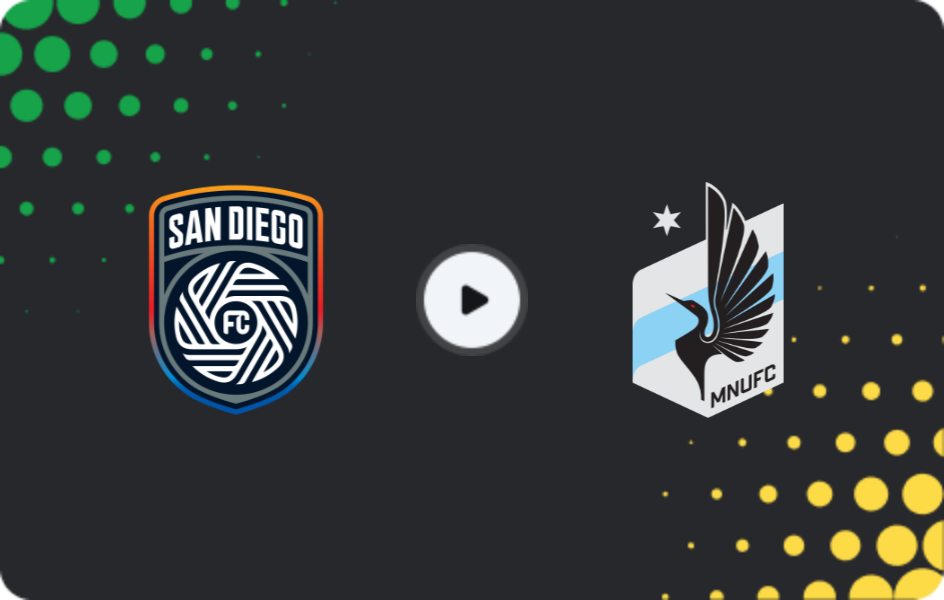 Where to watch San Diego — Minnesota United, MLS, 12.04.2026