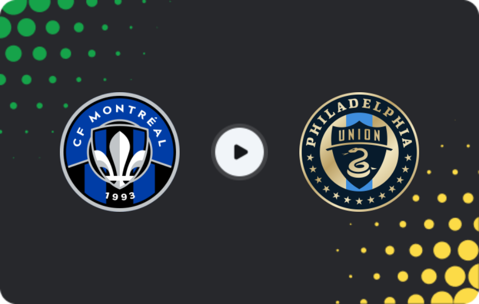 Where to watch CF Montreal — Philadelphia Union, MLS, 11.04.2026