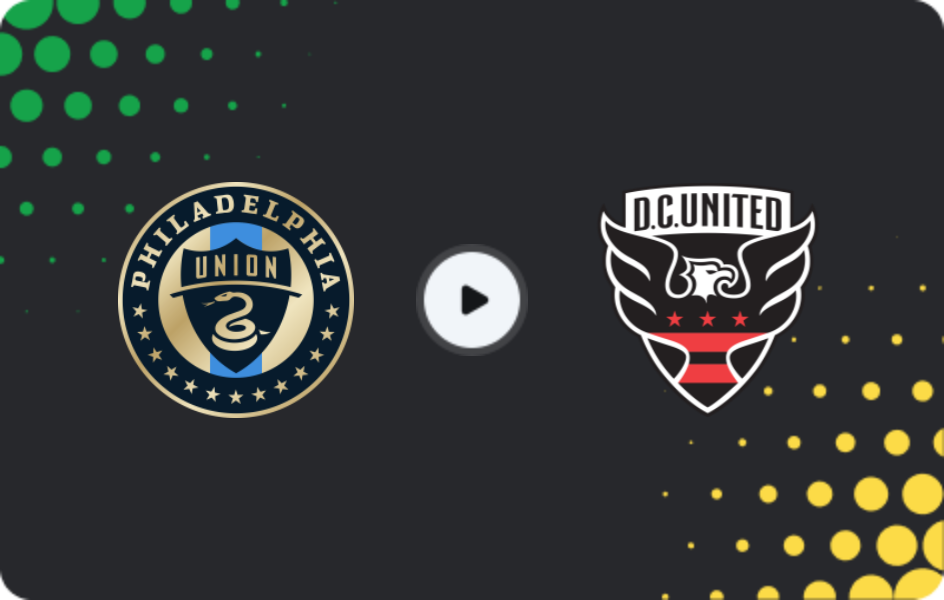Where to watch Philadelphia Union — DC United, MLS, 19.04.2026