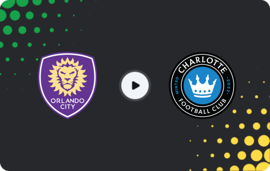 Where to watch Orlando City — Charlotte, MLS, 23.04.2026