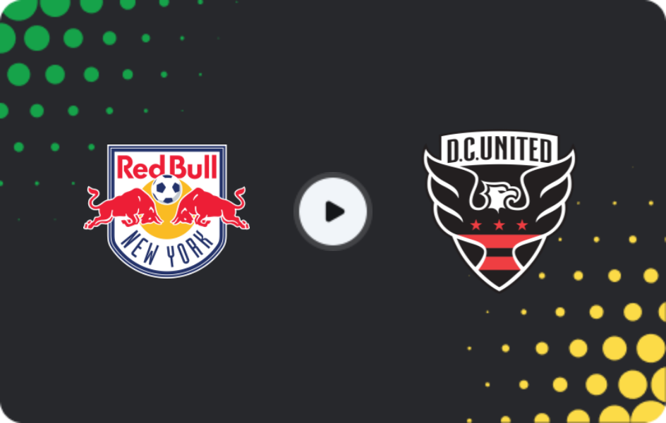Where to watch New York Red Bulls — DC United, MLS, 23.04.2026