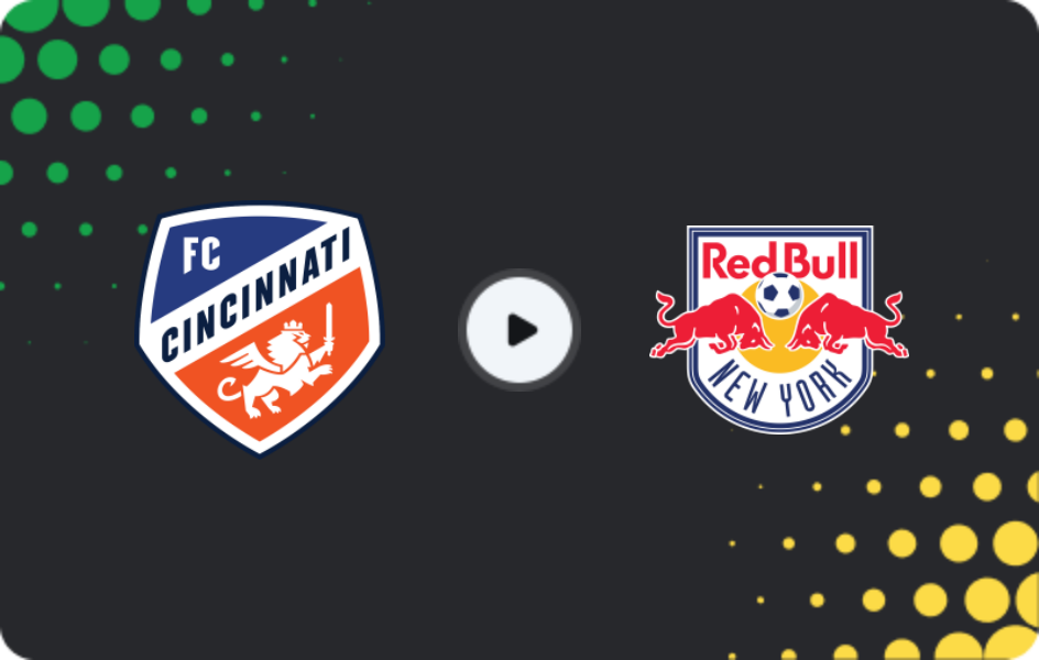 Where to watch FC Cincinnati — New York Red Bulls, MLS, 26.04.2026