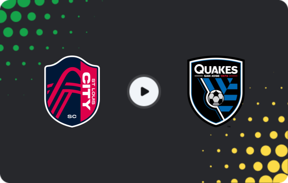Where to watch St. Louis City — San Jose Earthquakes, MLS, 26.04.2026