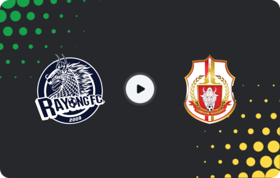 Where to watch Rayong FC — Lamphun Warrior, League 1, 26.04.2026